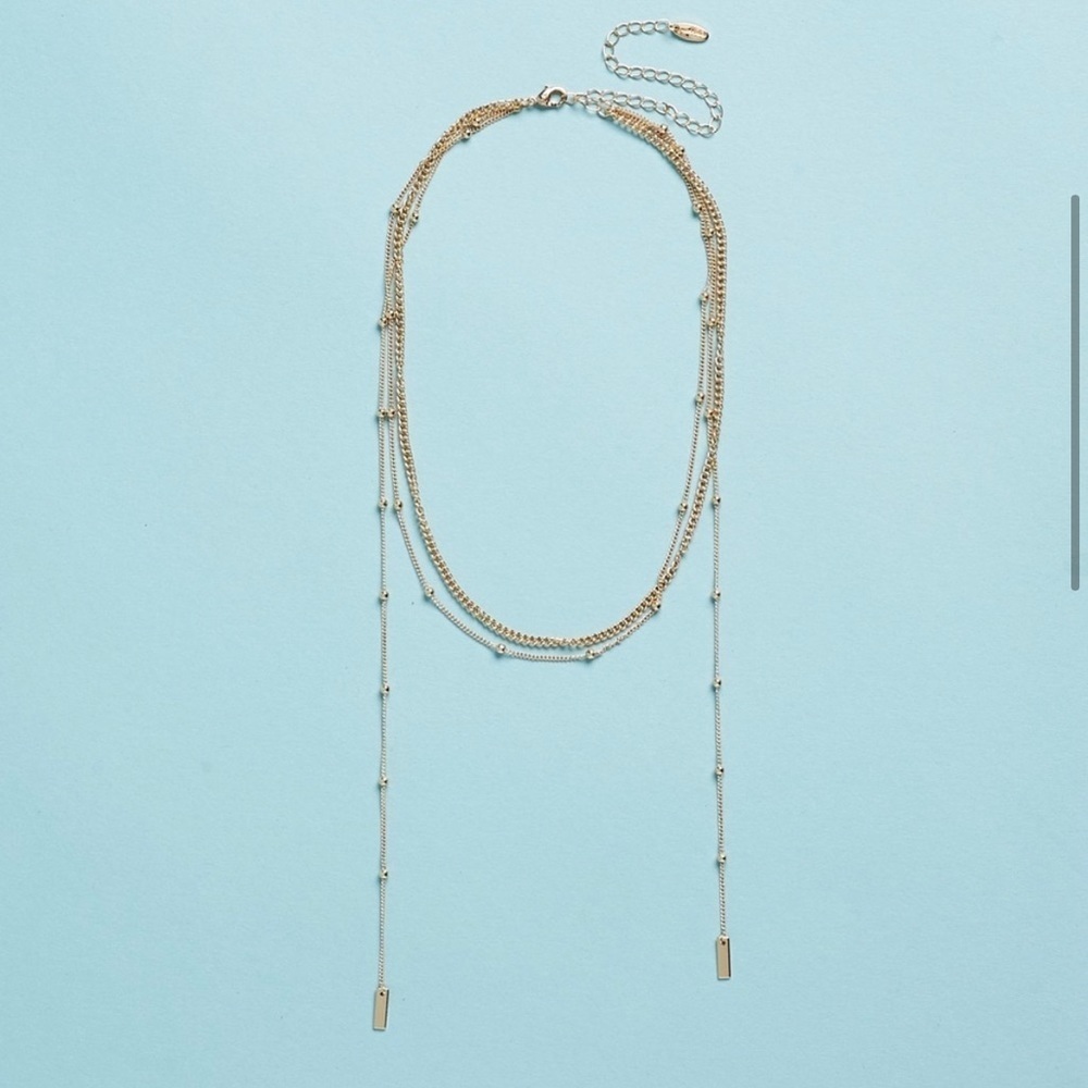 Ettika 18kt Gold Plated Necklace 16-21 22$
